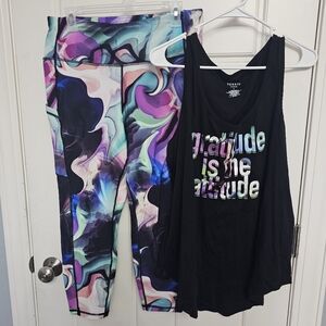 Torrid Active Leggings Tank Top Matching Set